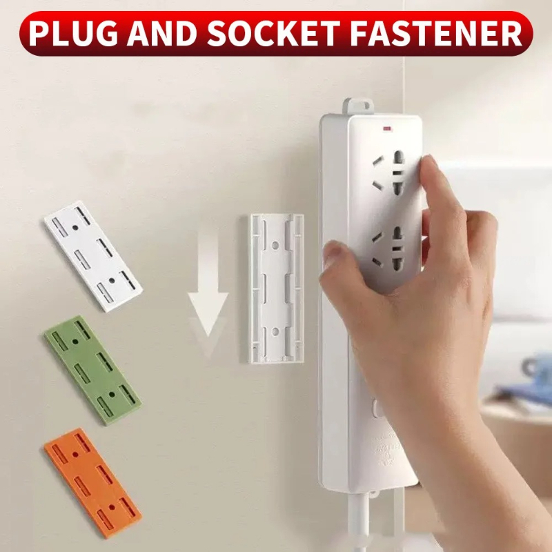 Power Tools For Home - حامل شريط مقبس كهربائي ذاتي اللصق