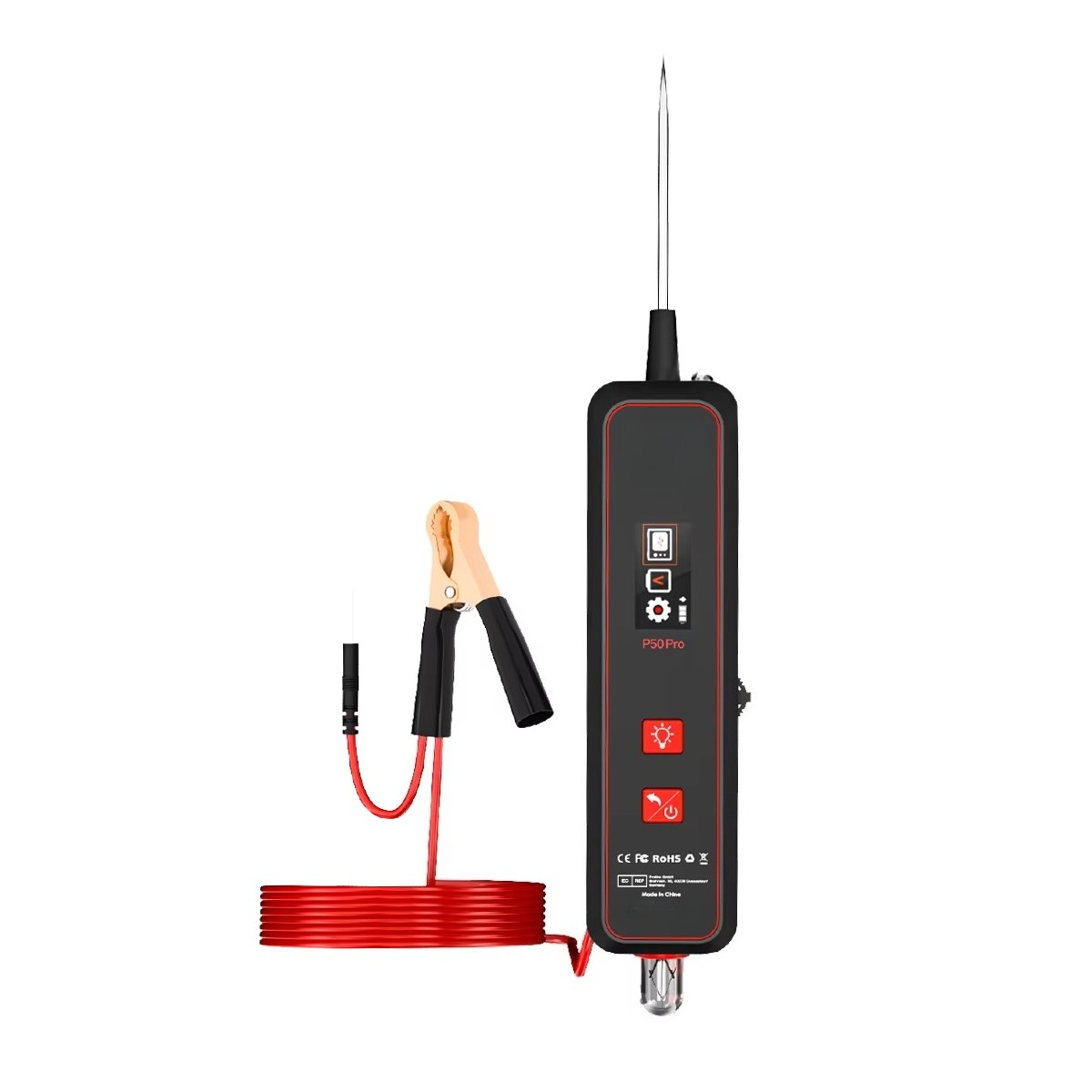 Power Tools Voltage - جهاز اختبار دوائر السيارات P50 PRO،