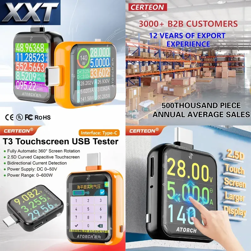 Power Tools Voltage - جهاز اختبار الطاقة XXT T3 USB