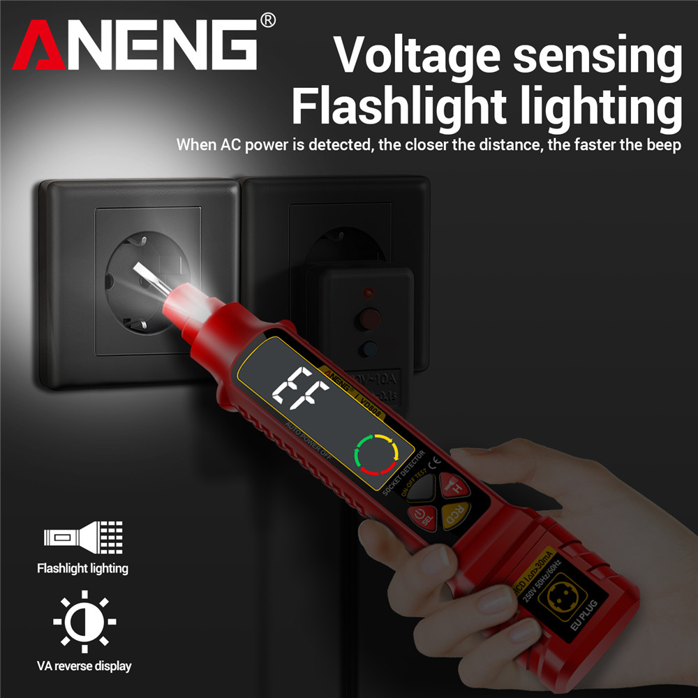 اختبار الطاقة المقبس ANENG VD8 - مراجعة Power Tools Voltage وسعره