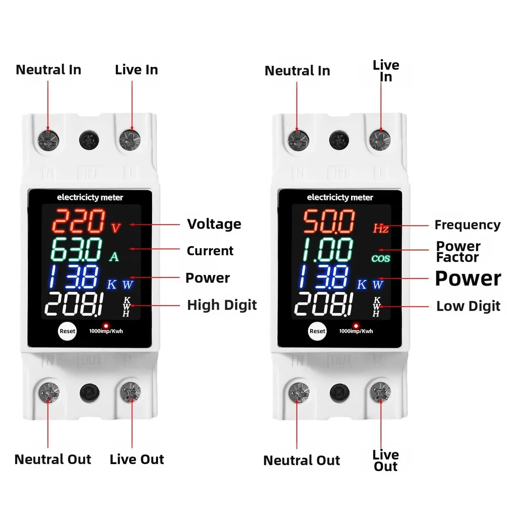 عداد كهرباء رقمي متعدد الوظائف - مراجعة Power Tools Voltage وسعره