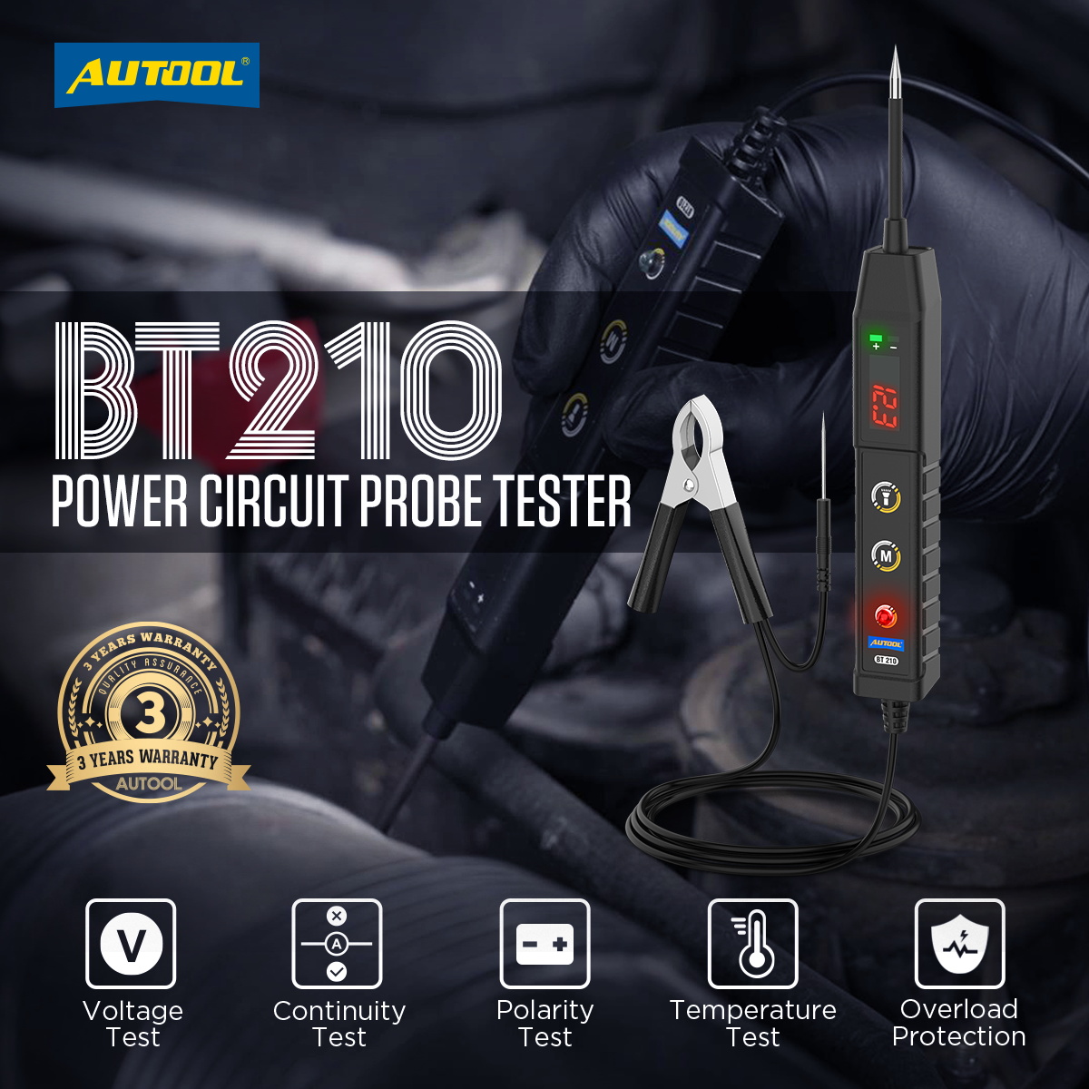 أداة تشخيص دوائر السيارات AUTO - مراجعة Power Tools Voltage وسعره