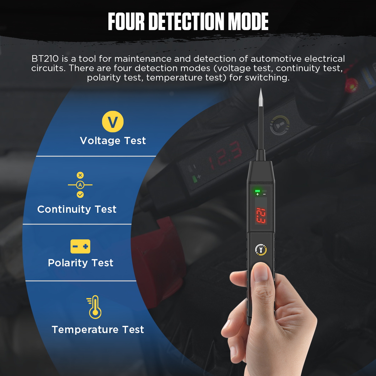 أداة تشخيص دوائر السيارات AUTO - مراجعة Power Tools Voltage وسعره