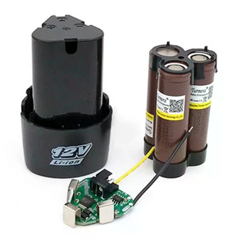 1 قطعة 12 فولت 18650 علبة بطار - مراجعة Power Tools Aeg وسعره